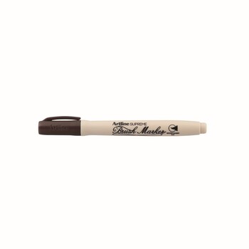 Sp- Marker Artline Supreme Brush Dark Brown Bx12