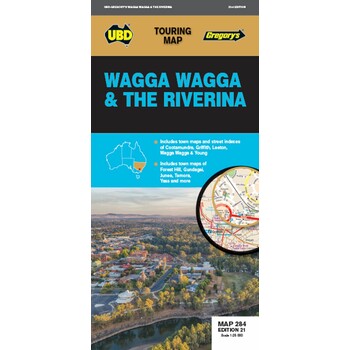 Sp- Map Ubd/Gre Wagga Wagga & The Riverina 284 21St Ed