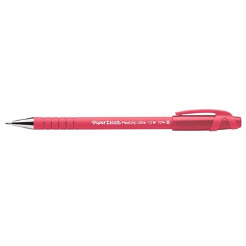 Pen Papermate 1.0Mm Flex Grip Ultra Stick Ballpoint Red Bx12