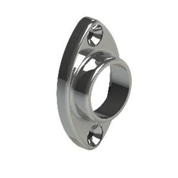 Flange Oval Chrome Plated Bulk 19mm