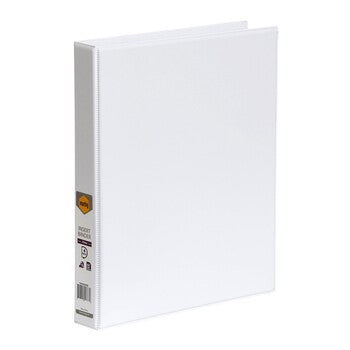 Binder Insert Marbig A4 Clearview 4 D-Ring 25Mm White