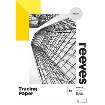 Tracing Paper Pad Reeves A5 65Gsm 25 Sht