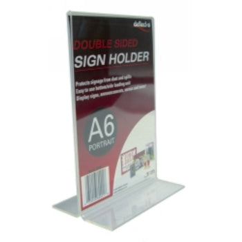 Deflecto Double Sided Document Holder A6 Portrait 69001