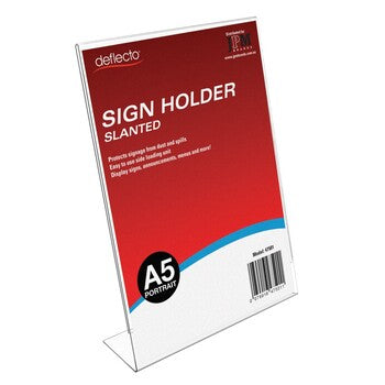 Deflecto Slanted Single Sided Doc Holder A5 Portrait 47501