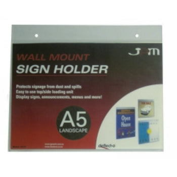 Deflecto Wall Mounted Document Holder A5 Landscape 47111