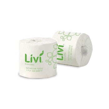 Toilet Tissue Livi Basics 2Ply 400S