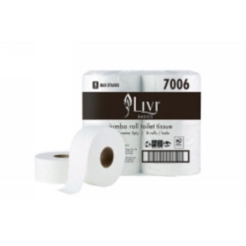 Toilet Paper Roll Livi Basics 300M Jumbo 2Ply