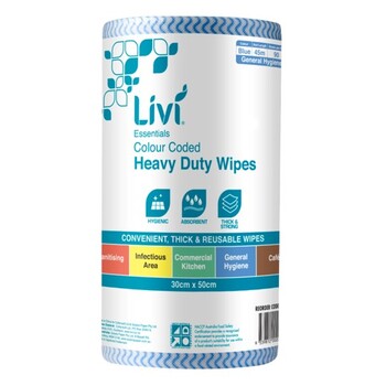 Commercial Wipes Livi Essentials Blue