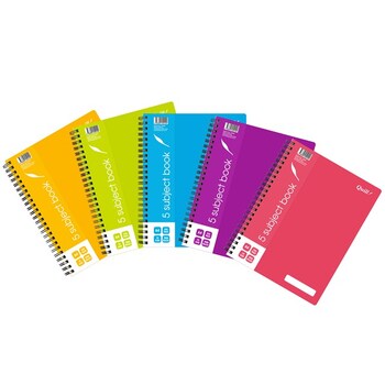 Notebook Quill A4 70Gsm Pp 5 Subject Asst 250Pg