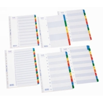 Dividers Bantex A4 Mylar Jan-Dec