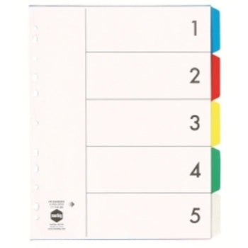 Dividers Marbig A4 Pvc Extra Wide 5 Tab