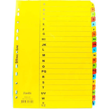 Dividers Bantex A4 Bright A-Z