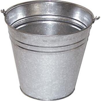 Bucket Galvanised 10L Queen Metal