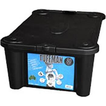 Storage Container 80L Black Tuffman