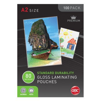 Sp- Laminating Pouch Gbc A2 80 Micron Pk100