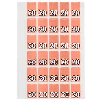 Sp- Labels Colour Coding Avery 20X30Mm 20 Top Tab Pink Pk150