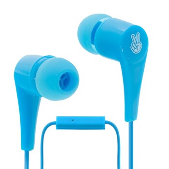 Earphones Tikkiti With Microphone Blue
