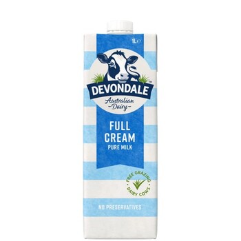 Uht Milk Devondale 1L Full Cream