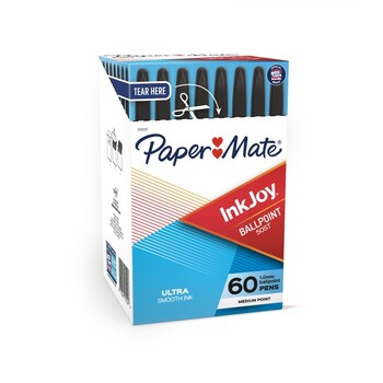 Pen Papermate Inkjoy 50St 1.0Mm Med Black Bx60