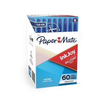 Pen Papermate Inkjoy 50St 1.0Mm Med Blue Bx60