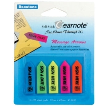 Stick On Arrows B/Tone 12X42 Sign Here Coloured
