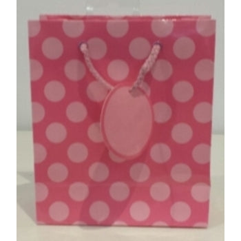 Gift Bag Ozcorp Small Pink Spot