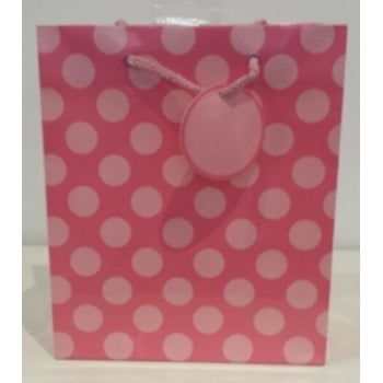 Gift Bag Ozcorp Medium Pink Spot