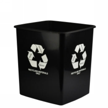 Bin Italplast 15L 280X248X290Mm Recycling Materials Only Black