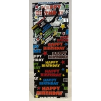 Bag Gift Bottle Ozcorp Black Happy Birthday