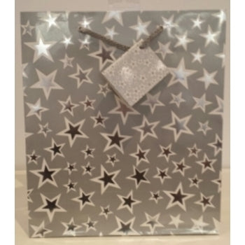 Bag Gift Lge Ozcorp Silver Stars