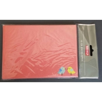Sp- Envelopes Ozcorp Cute Birdies C6 Pk12