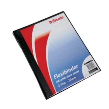 Binder Marbig A4 2R 20Mm Flexi W/Clear Cover Black