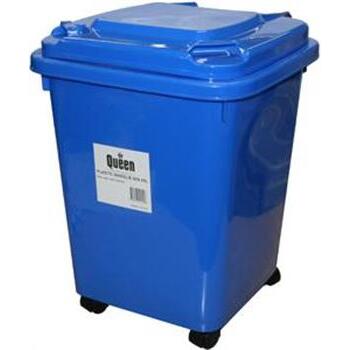 Wheelie Bin Plastic Blue 32 Litre 1/2