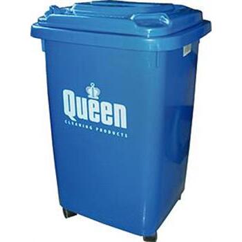 Wheelie Bin Plastic Blue 60 Litre 1/2