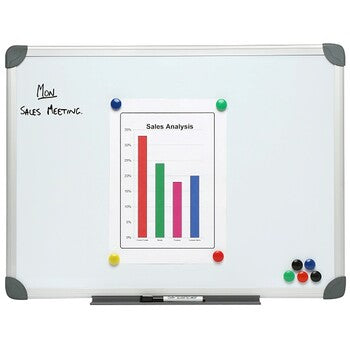 Sp- Whiteboard Boone 600X900 Magnetic Alum