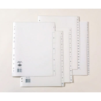 Dividers Marbig A4 Pp 1-20 Tab Grey