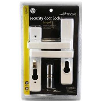 Trio Security Lock Hinged Door White R25-HSL03WH