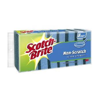 Scourer Spong N/Scratch Pk8 Scotch Brite