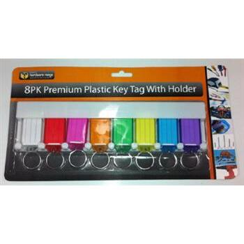 Key Tags Plastic With Holder 8Pk Durmaz