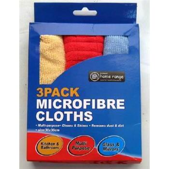 Cloths Cleaning Microfibre 3Pk Durmaz