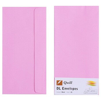 Envelope Quill Dl 80Gsm Musk Pk25