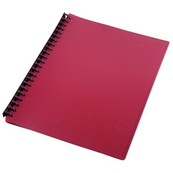 Display Book Gns A4 Refillable Burgundy 20P