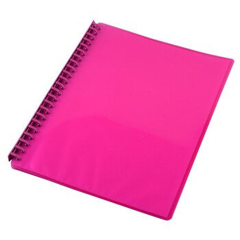Display Book Gns A4 Refillable Gloss Pink 20P