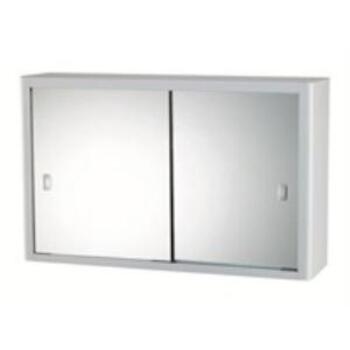 Cabinet Mirror Cube Metal White 610mm