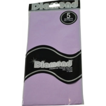 Tissue Paper Diamond 500X750Mm 17Gsm Lilac 5 Shts