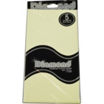 Tissue Paper Diamond 500X750Mm 17Gsm Cream 5 Shts