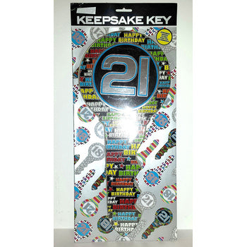 Birthday Key Ozcorp 21St Multi Happy Birthday