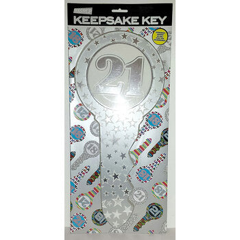 Birthday Key Ozcorp 21St Silver Stars