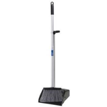 Dustpan Set Long Handle Aluminium Commercial Oates