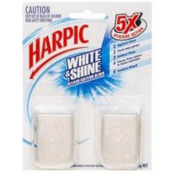 Cleaner Toilet White & Shine Twin Pack 2x50g Harpic